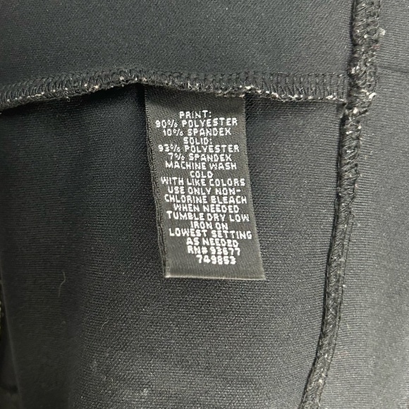 Women’s Nicole Miller Black White Stripe Polyester Sleeveless Dress Size Medium - Picture 4 of 4